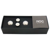 NOC 1H+1 Stainless.Not On the Cuff. Literal meaning forbids one from messing with the shirt sleeves. It also means, not “on credit” in slang. The satisfaction upon wearing NOC is incredible, indeed! For all the gents out there, with vanity and wit. These Cufflinks are hand made in Japan from high-quality Stainless Steel. The cufflinks will come in a beautiful cufflink box.