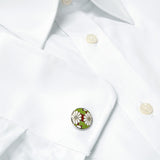 Kiku Chrysanthemum CufflinksKiku(Chrysanthemum) is Special Cultural Symbol flowers. Cufflinks made by Ando Shippo AKA Ando Cloisonne since 1880. Wear the Japanese Imperial Warrant of Appointment Cufflinks. They also are perfect gifts for groomsmen, friends, and husbands! These Cufflinks are hand made in Japan from high-quality sturdy rhodium with Cloisonne. 