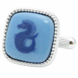 Royal Copenhagen Sea Horse Cufflink Royal Copenhagen meets Tokyo cufflinks Royal Copenhagen – Purveyor to Her Majesty the Queen of Denmark since 1775. Manufacturer of hand-painted porcelain in dinnerware, figurines, collectibles. These Cufflinks are hand made in Japan from high-quality sturdy rhodium. The cufflinks will come in a beautiful cufflink box.