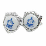 Royal Copenhagen Crest leaf Cufflinks Royal Copenhagen meets Tokyo cufflinks Royal Copenhagen – Purveyor to Her Majesty the Queen of Denmark since 1775. Manufacturer of hand painted porcelain in dinnerware, figurines, collectibles. These Cufflinks are hand made in Japan from high-quality sturdy rhodium. The cufflinks will come in a beautiful cufflink box.