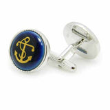 Royal Copenhagen Anchor Navy CufflinksRoyal Copenhagen meets Tokyo cufflinksRoyal Copenhagen – Purveyor to Her Majesty the Queen of Denmark since 1775. Manufacturer of hand-painted porcelain in dinnerware, figurines, collectibles. These Cufflinks are hand made in Japan from high-quality sturdy rhodium. The cufflinks will come in a beautiful cufflink box.