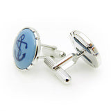 Royal Copenhagen Anchor Light Blue CufflinksRoyal Copenhagen meets Tokyo cufflinksRoyal Copenhagen – Purveyor to Her Majesty the Queen of Denmark since 1775. Manufacturer of hand-painted porcelain in dinnerware, figurines, collectibles. These Cufflinks are hand made in Japan from high-quality sturdy rhodium. The cufflinks will come in a beautiful cufflink box.