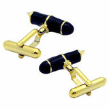 Gold & Black Fountain Pen Cufflinks. Wear your Gold & Black Fountain Pen Cufflinks by Tokyo Cufflinks. They also are perfect gifts for groomsmen, friends, and husbands! These Cufflinks are hand made in Japan from high-quality sturdy rhodium. The cufflinks will come in a beautiful cufflink box.