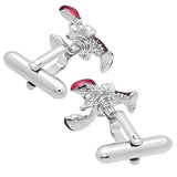 Silver Lobster Cufflinks. Wear your Silver Lobster Cufflinks by Tokyo Cufflinks. They also are perfect gifts for groomsmen, friends, and husbands! These Cufflinks are hand made in Japan from high-quality sturdy rhodium. The cufflinks will come in a beautiful cufflink box.