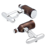 Silver Beer Cufflinks. Wear your Silver Beer Cufflinks by Tokyo Cufflinks. They also are perfect gifts for groomsmen, friends, and husbands! These Cufflinks are hand made in Japan from high-quality sturdy rhodium. The cufflinks will come in a beautiful cufflink box.