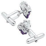 Silver Grape Cufflinks. Wear your Silver Grape Cufflinks by Tokyo Cufflinks. They also are perfect gifts for groomsmen, friends, and husbands! These Cufflinks are hand made in Japan from high-quality sturdy rhodium. The cufflinks will come in a beautiful cufflink box.
