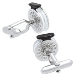 Fishing Reel Cufflinks. Wear your Fishing Reel Cufflinks by Tokyo Cufflinks. They also are perfect gifts for groomsmen, friends, and husbands! These Cufflinks are hand made in Japan from high-quality sturdy rhodium. The cufflinks will come in a beautiful cufflink box.