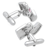 Silver Oil Lighter Cufflinks. Wear your Silver Oil Lighter Cufflinks by Tokyo Cufflinks. They also are perfect gifts for groomsmen, friends, and husbands! These Cufflinks are hand made in Japan from high-quality sturdy rhodium. The cufflinks will come in a beautiful cufflink box.