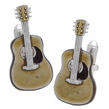 Acoustic Guitar Cufflinks. Wear your Acoustic Guitar Cufflinks by Tokyo Cufflinks. They also are perfect gifts for groomsmen, friends, and husbands! These Cufflinks are hand made in Japan from high-quality sturdy rhodium. The cufflinks will come in a beautiful cufflink box.