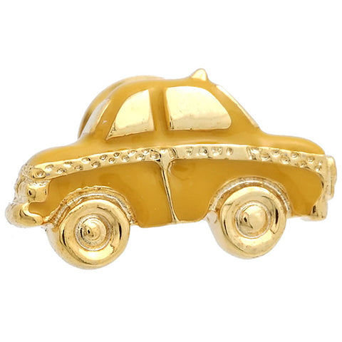 It is Yellow cab's Lapel Pin. Order this Yellow Lapel Pin on the website to get delivered in a beautiful box. Size: Approximately 13/16" × 1/2" in. Material: Tin Alloy / Western White / Rhodium Plating / Epoxy resin. Color: Gold & Yellow. Model: P0024