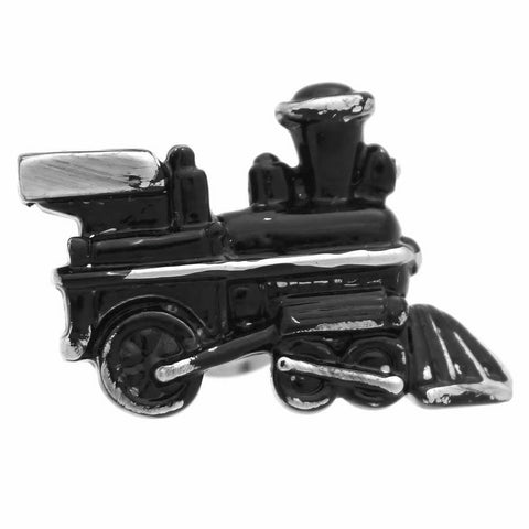 It is a cute Black Train Lapel Pin. Order this cute lapel Pin on the website to get delivered in a beautiful box. Size: Approximately 13/16" × 9/16" in. Material: Tin alloy / Western white / Rhodium plating / Epoxy resin. Color: Silver & Black. Model: P0036