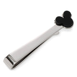 Mickey Mouse Onyx Stainless Steel Tie Bar