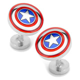 Captain America Cufflinks and Tie Bar Gift Set
