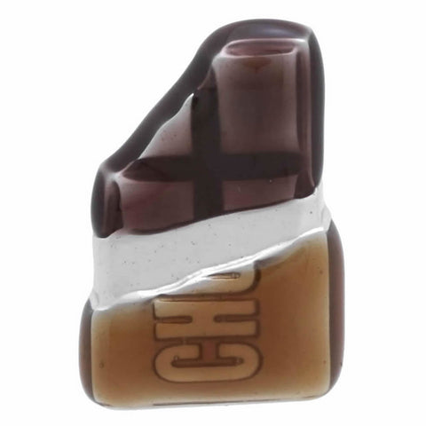 It is a cute Chocolate Lapel Pin. Place an order on the website to get this cute Lapel Pin. Size: Approximately 1/2" × 13/16" in. Material: Tin alloy / Western white / Rhodium plating / Epoxy resin. Color: Brown & Dark Chocolate. Model: P0064