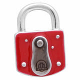 It is a cute Red Padlock Key Lapel Pin. Place an order on the website to get this cute Lapel Pin. Size: Approximately 3/4" × 1/2" inch. Material: Tin alloy / Western white / Rhodium plating / Epoxy resin. Color: Silver, Red & Light Black. Model: P0145
