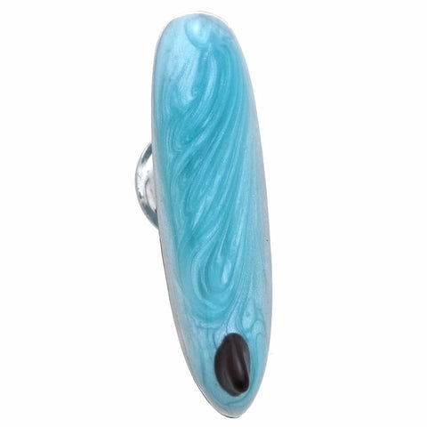 It is a cute Long Blue Surfboard Lapel Pin. To get this Cute Lapel Pin, please place an order on the website and get delivered in a beautiful box. Size: Approximately 1-3/16" x 5/16" inch . Material: Brass · Plating paint · Epoxy resin. Color: Blue. Model: P0175