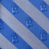 R2D2 Blue and Gray Stripe Men's Tie