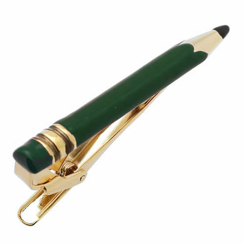 It's a cute Green Pencil Tie Clips. Once you order this Tie Clip on the website then the Tie Clip will be delivered in a very beautiful box. Size: Approximately 2 3/16" X 1/4" inch. Material: Tin alloy / Brass / Plating process / Epoxy resin. Color: Gold, Green. Model: T0002. Order this tie clip on the website and get free shipping anywhere in the USA.