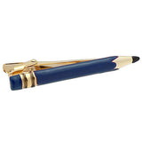 It's a cute Blue Pencil Tie Clips. Place your order on the website and get this Tie Clip to add to your collection. Size: Approximately 2 3/16" X 1/4" inch. Material: Tin alloy / Brass / Plating process / Epoxy resin. Color: Gold, Blue. Model: T0003. Buy this Tie Clip Online and get Free Shipping anywhere in the USA.