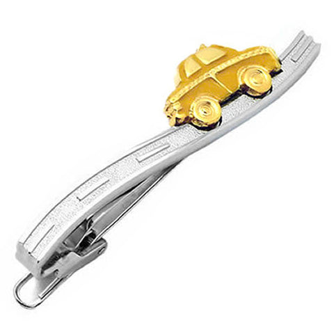 It's a cute Yellow Cab Tie Clips. If you want to get this cute Tie Clip, please place an order on the website in a few easy steps and get this Tie Clip delivered in a very beautiful box. Size: Approximately 2 1/8" X 5/16" inch. Material: Tin alloy / Brass / Plating process / Epoxy resin. Color: Silver & Yellow. Model: T0015